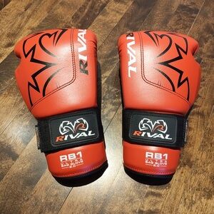 Rival RB1 Red Training Boxing Gloves
